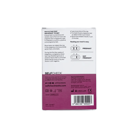SELFCheck Pregnancy Blood Test - 1 Test- Lillys Pharmacy and Health Store