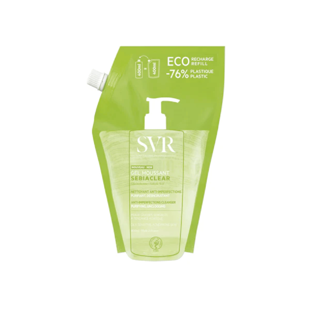 SVR SEBIACLEAR GEL MOUSSANT Refill 400ml- Lillys Pharmacy and Health Store