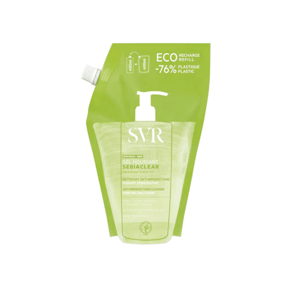 SVR SEBIACLEAR GEL MOUSSANT Refill 400ml- Lillys Pharmacy and Health Store