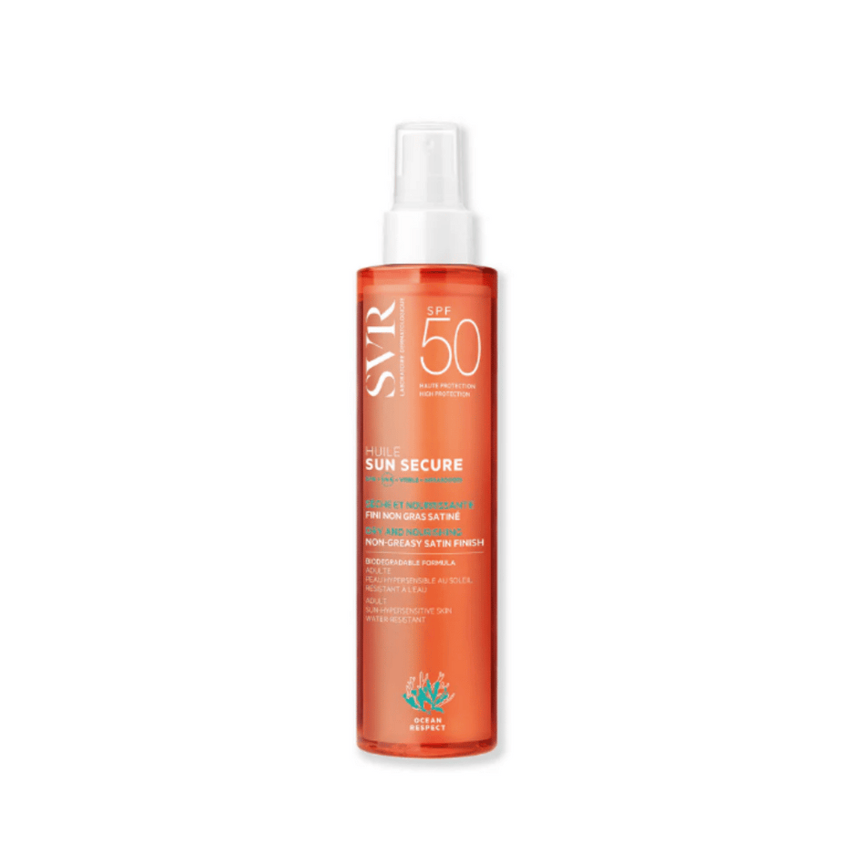 SVR SUN SECURE DRY OIL SPF 50+ 200ML- Lillys Pharmacy and Health Store