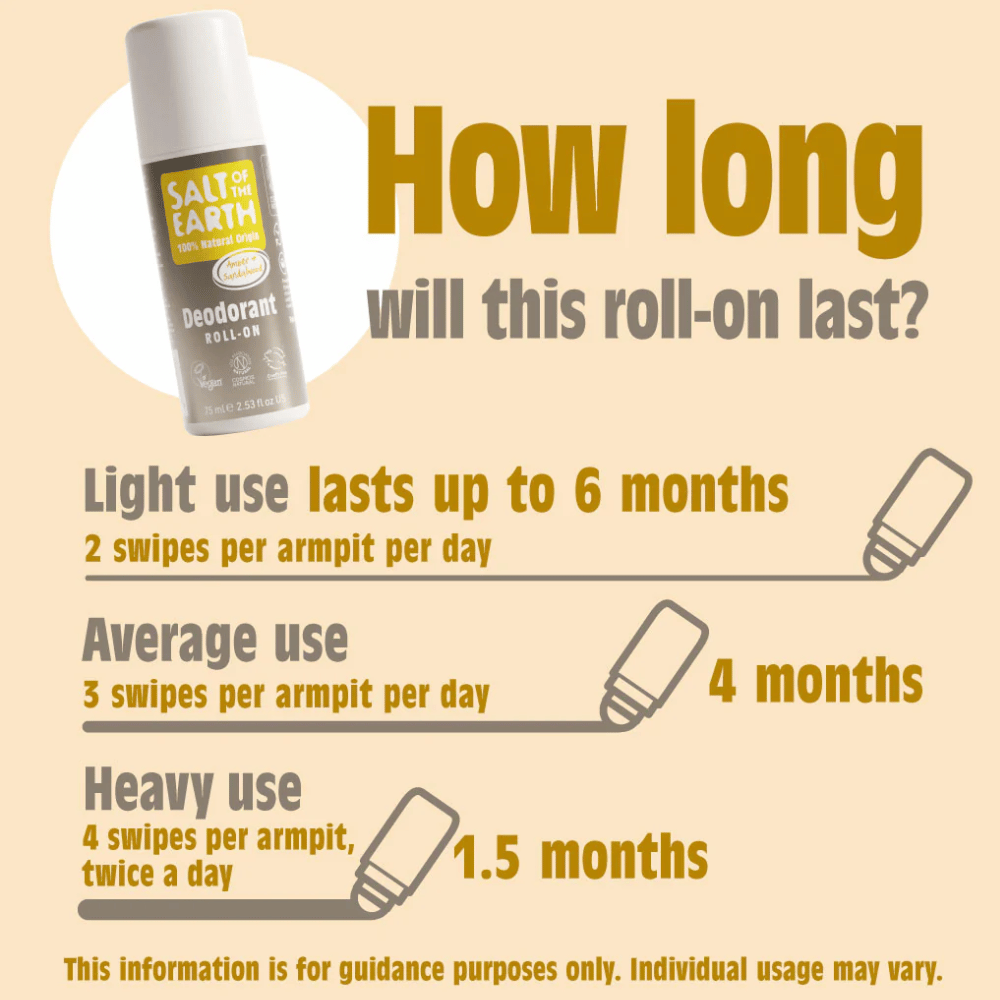 Salt Of The Earth Amber & Sandlewood Roll-On 75ml- Lillys Pharmacy and Health Store