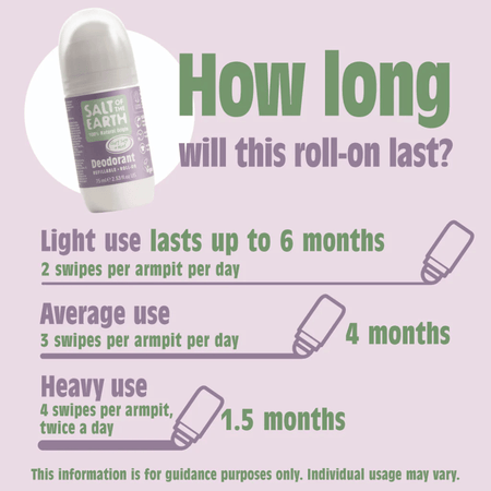 Salt Of The Earth Clary Sage & Mint Natural Refillable Roll-On Deodorant 75ml- Lillys Pharmacy and Health Store