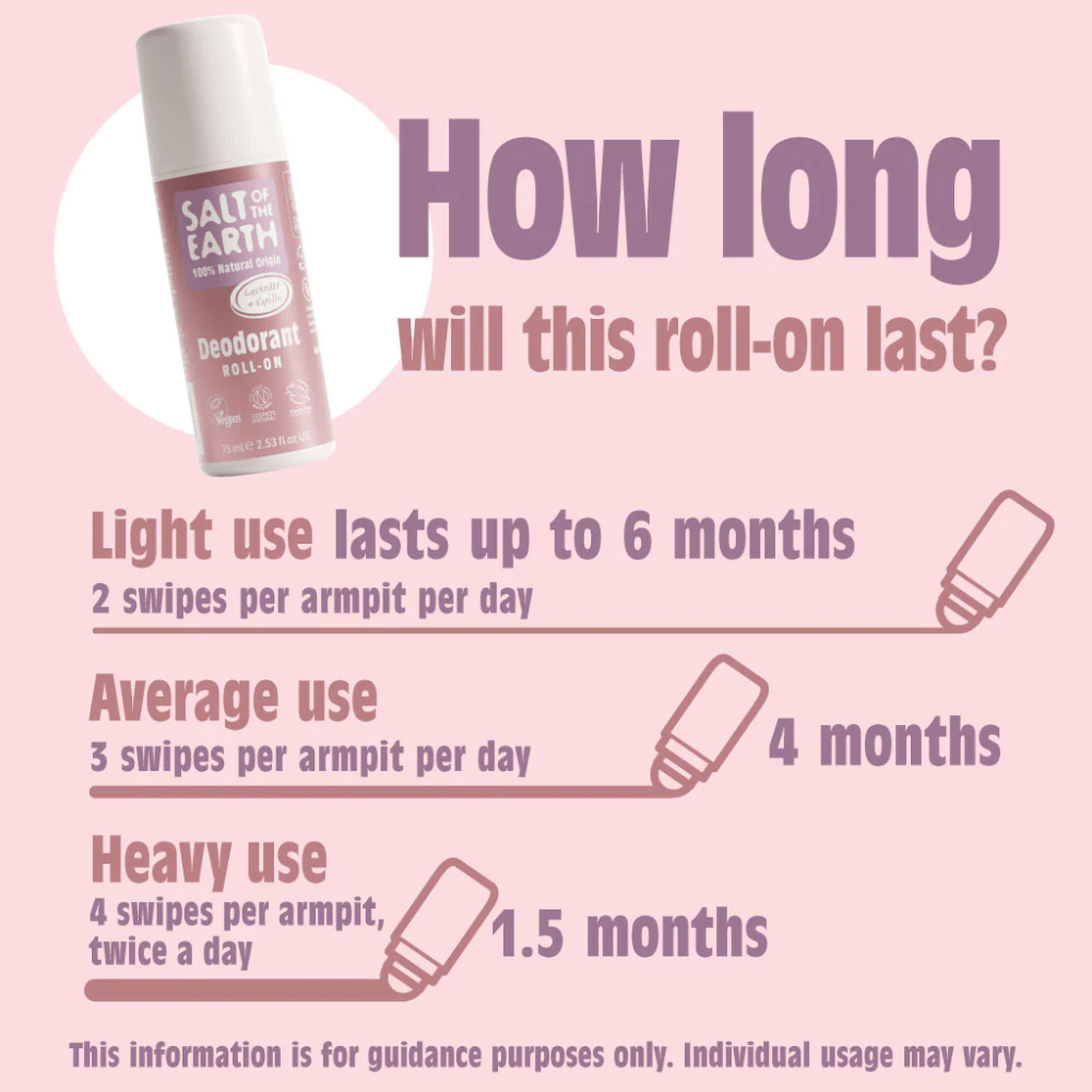 Salt Of The Earth Lavender & Vanilla Roll On 75ml- Lillys Pharmacy and Health Store