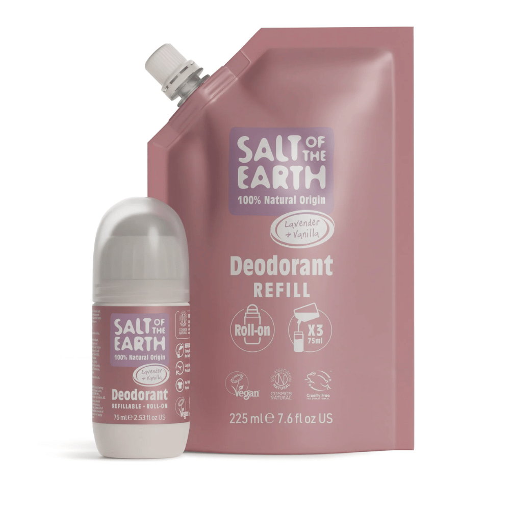 Salt Of The Earth Lavender & Vanilla Roll-On Refill Pouch 225ml- Lillys Pharmacy and Health Store