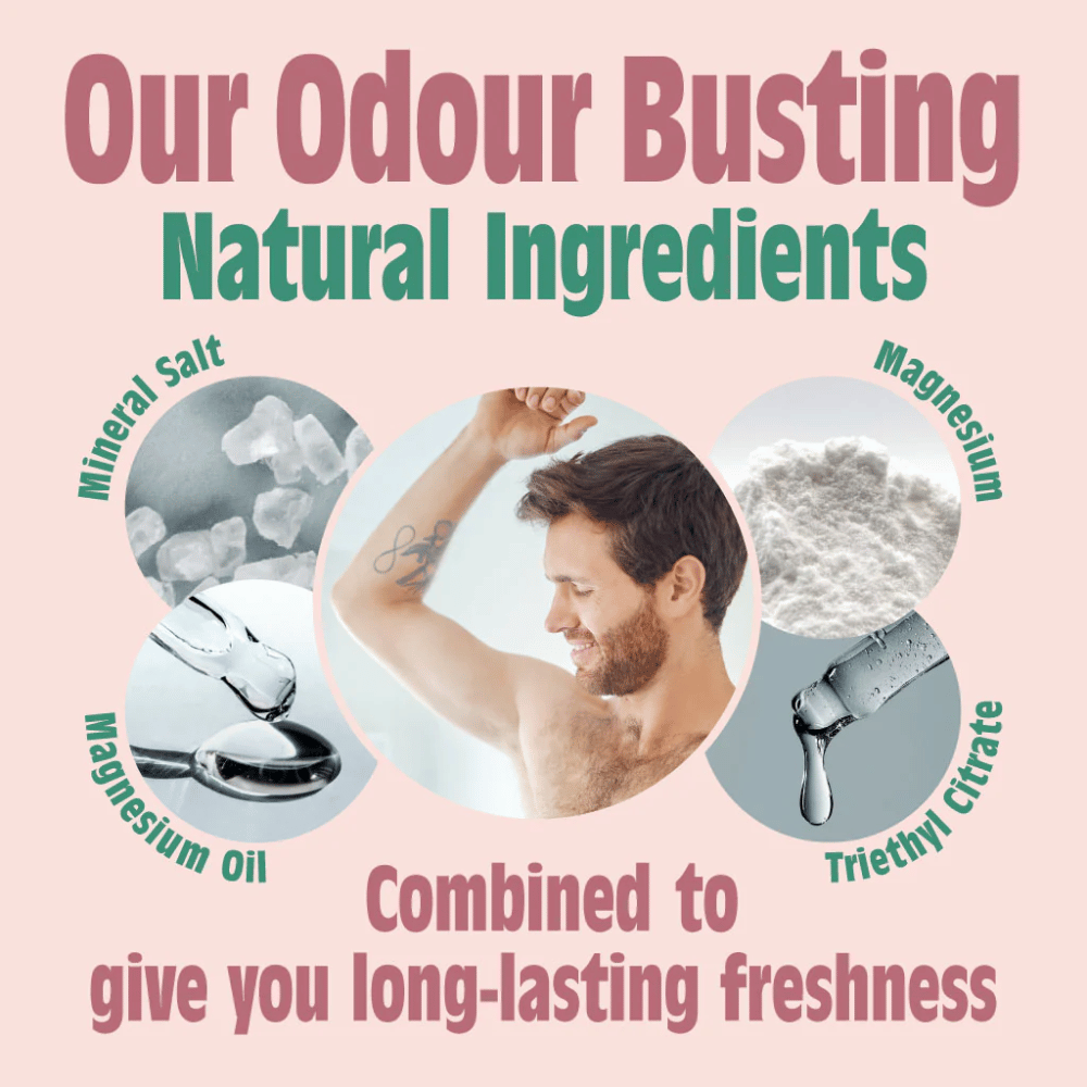 Salt Of The Earth Melon & Cucumber Natural Refillable Roll-On Deodorant 75ml- Lillys Pharmacy and Health Store