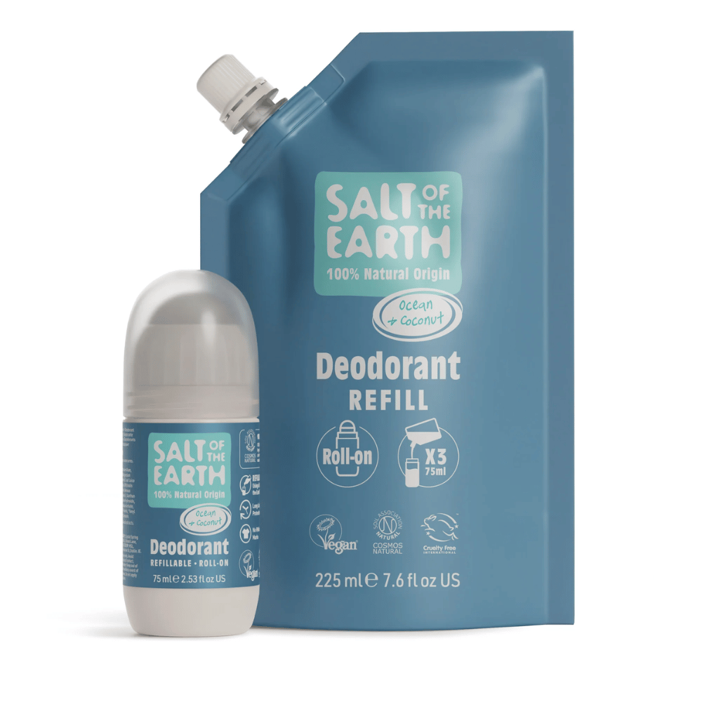 Salt Of The Earth Ocean & Coconut Roll-On Refill Pouch 225ml- Lillys Pharmacy and Health Store