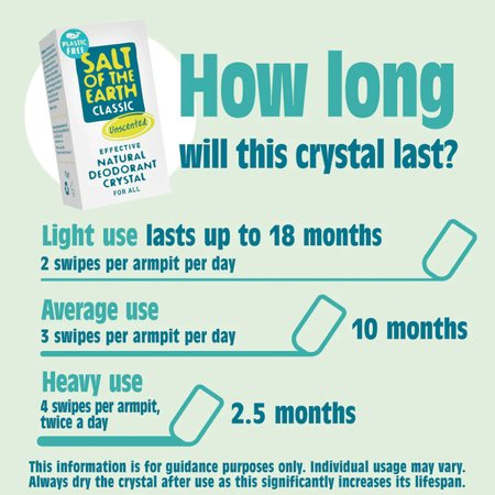 Salt Of The Earth Plastic Free Deodorant Crystal 75g- Lillys Pharmacy and Health Store