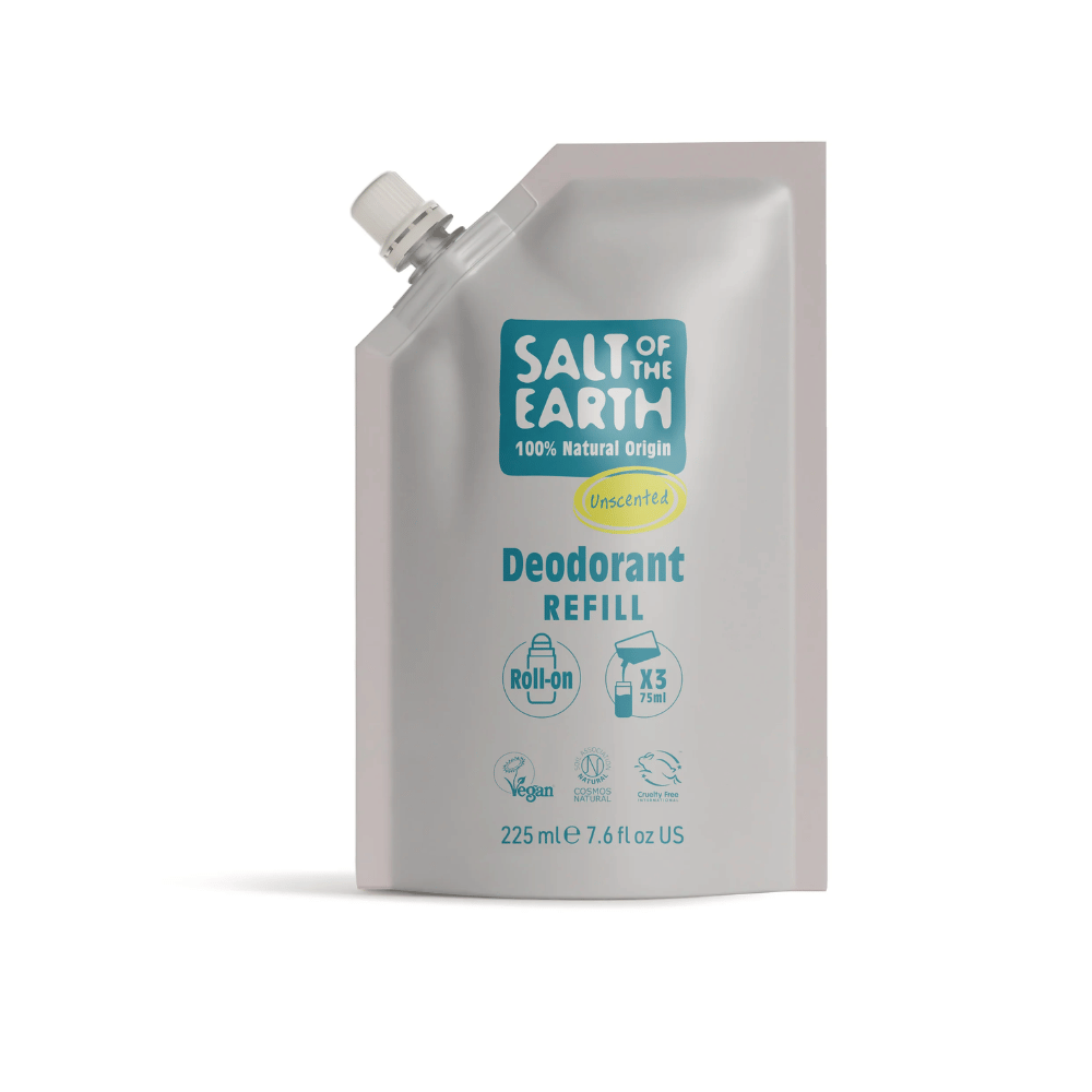 Salt Of The Earth Unscented Roll-On Refill Pouch 225ml- Lillys Pharmacy and Health Store