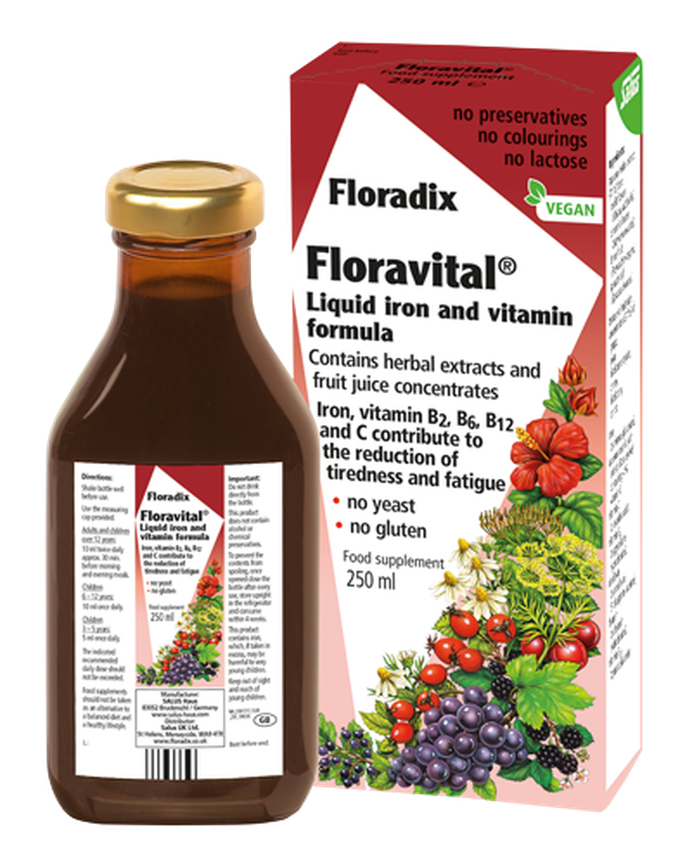Salus Haus Floravital Liquid Formula 250ml- Lillys Pharmacy and Health Store