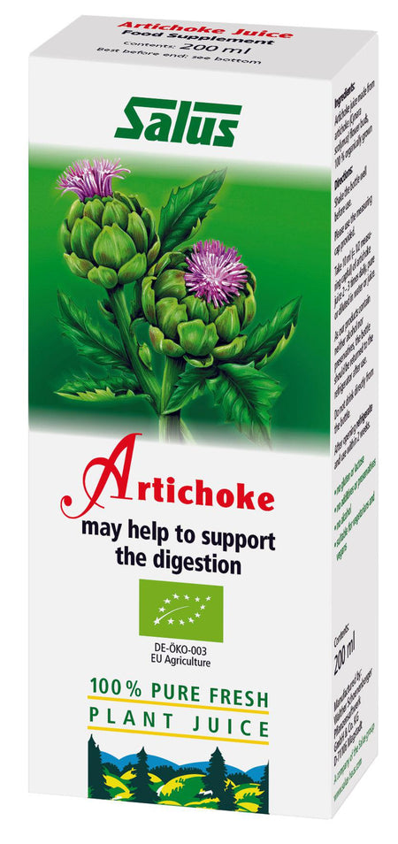 Salus Haus Organic Artichoke Juice 200ml- Lillys Pharmacy and Health Store