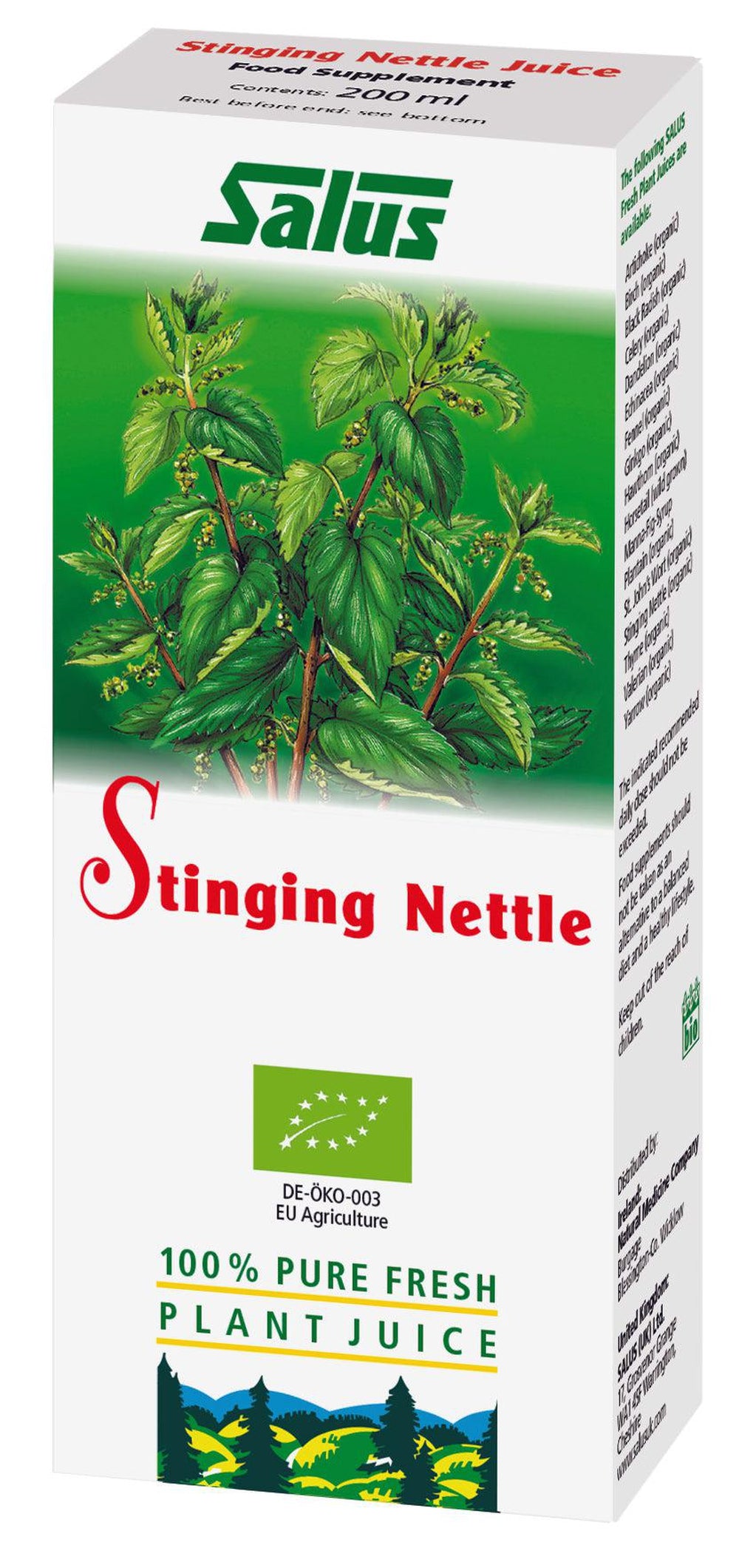 Salus Haus Organic Nettle Juice 200ml- Lillys Pharmacy and Health Store
