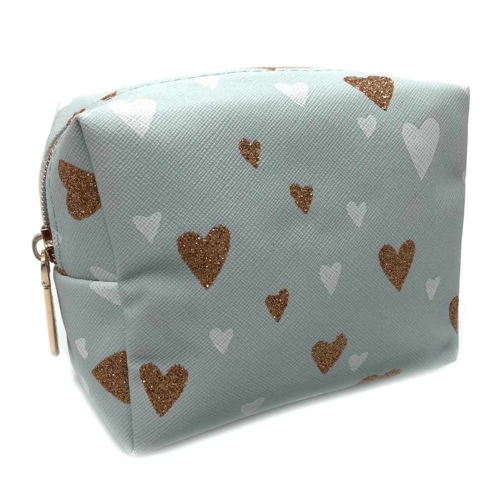 Sanjo Heart Print Boxy Bag Blue- Lillys Pharmacy and Health Store