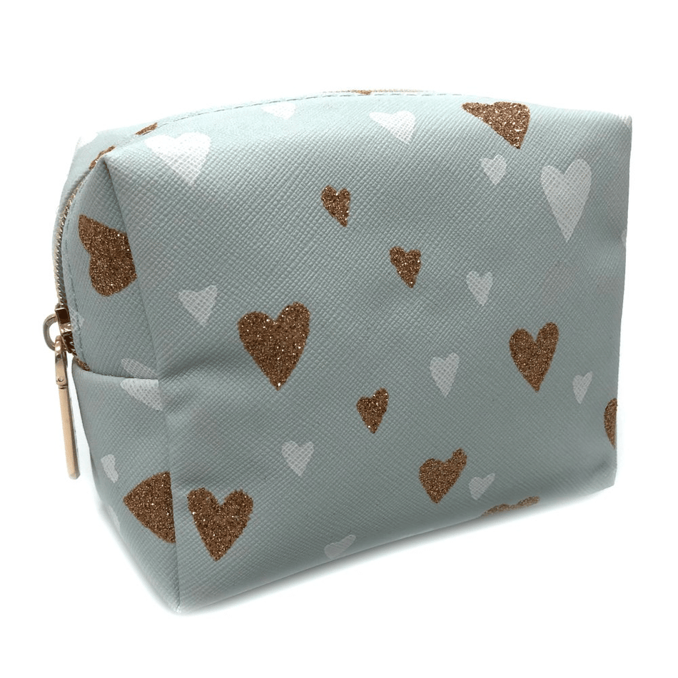 Sanjo Heart Print Boxy Bag Blue- Lillys Pharmacy and Health Store