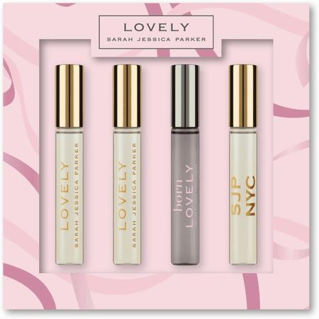 Sarah Jessica Parker 10ml 4 Piece Gift Set - 10ml Born Lovely Eau de Parfum Rollerball, 10ml NYC Eau de Parfum Rollerball, 2 x 10ml Lovely Eau de Parfum Rollerball- Lillys Pharmacy and Health Store