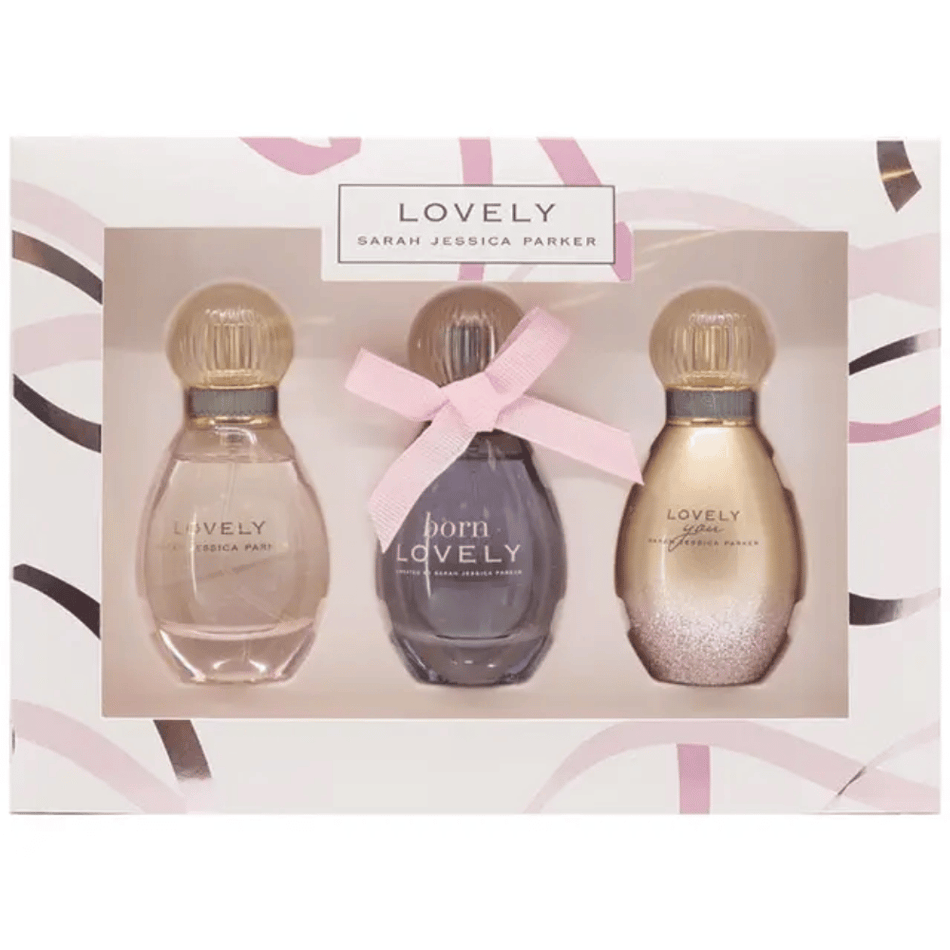 Sarah Jessica Parker 30ml 3 Piece Gift Set - 30ml Lovely Eau de Parfum Spray, 30ml Born Lovely Eau de Parfum Spray, 30ml Lovely Noir Eau de Parfum Spray- Lillys Pharmacy and Health Store