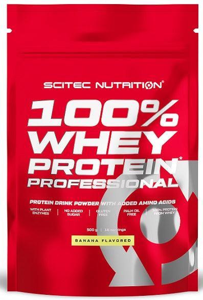 SciTec 100% Whey Protein Professional, Banana - 500g