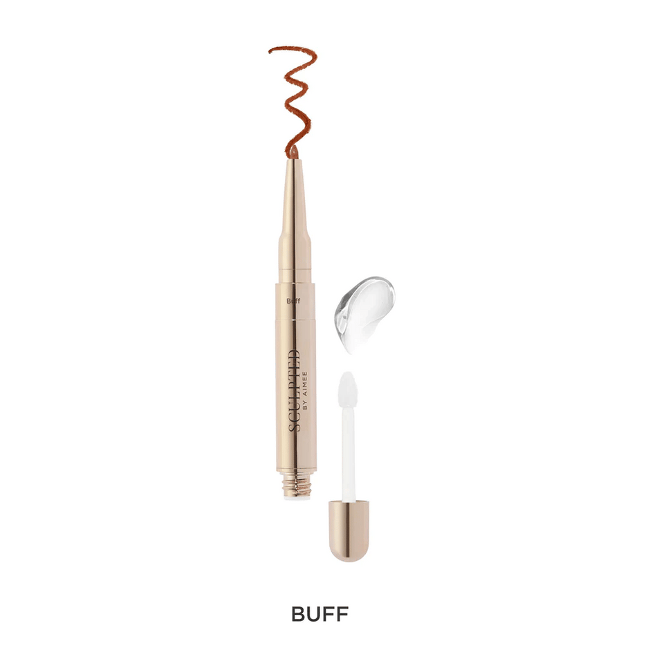 Sculpted By Aimee Line & Shine - Lipliner & Gloss Duo Buff