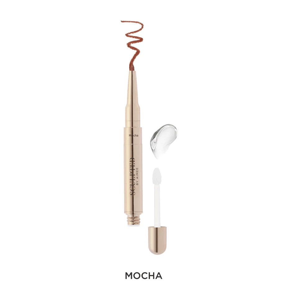 Sculpted By Aimee Line & Shine - Lipliner & Gloss Duo Mocha