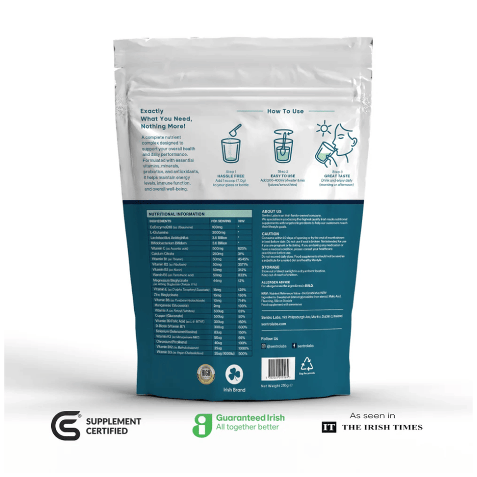 Sentro Labs Bioresilience Multivitamin Powder- Lillys Pharmacy and Health Store