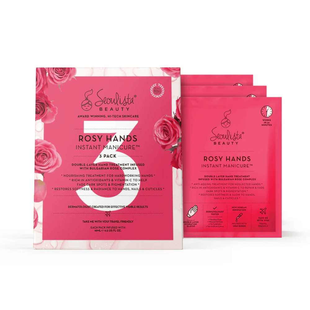 Seoulista Rosy Hands Instant Manicure - 3 Pack- Lillys Pharmacy and Health Store