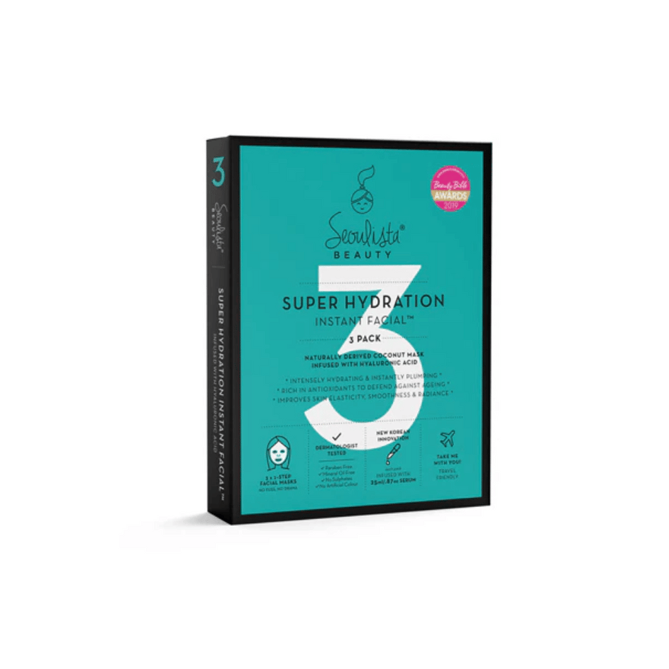 Seoulista Super Hydration Instant Facial - 3 Pack- Lillys Pharmacy and Health Store