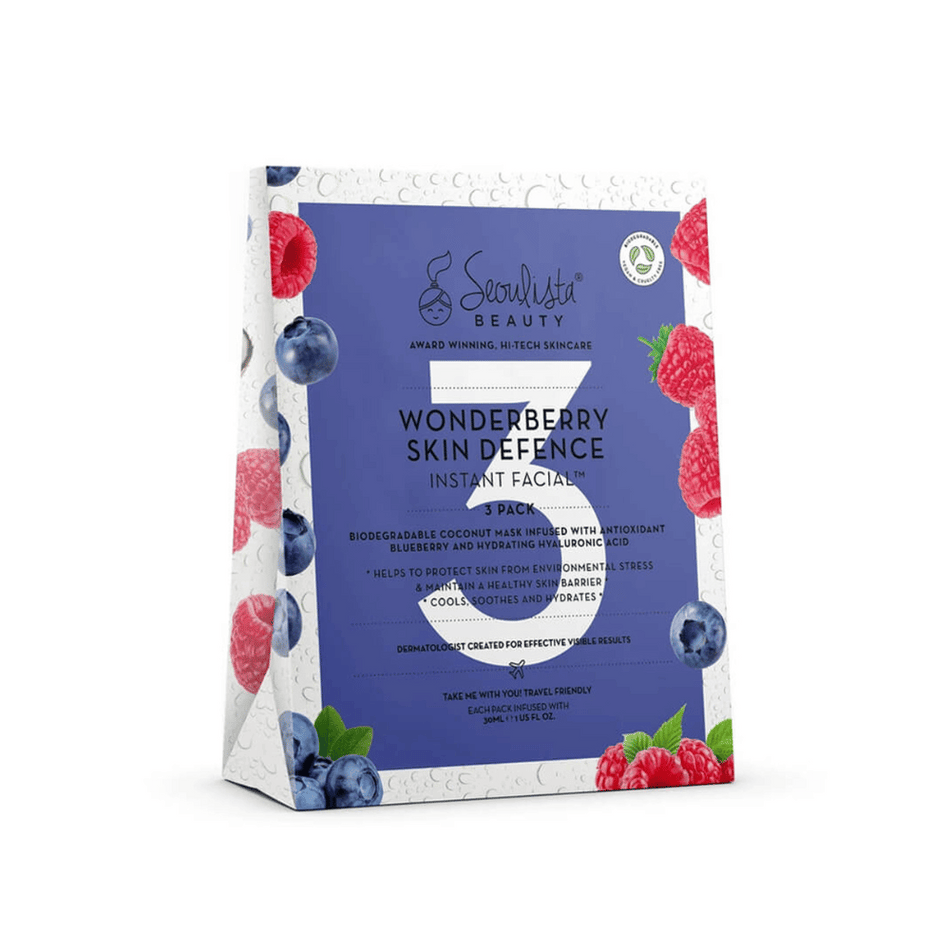 Seoulista Wonderberry Skin Defence Instant Facial - 3 Pack- Lillys Pharmacy and Health Store