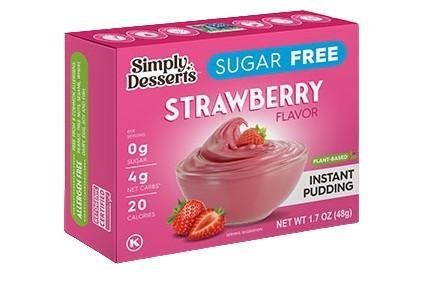 Simply Delish Instant Pudding, Strawberry 48g- Lillys Pharmacy and Health Store