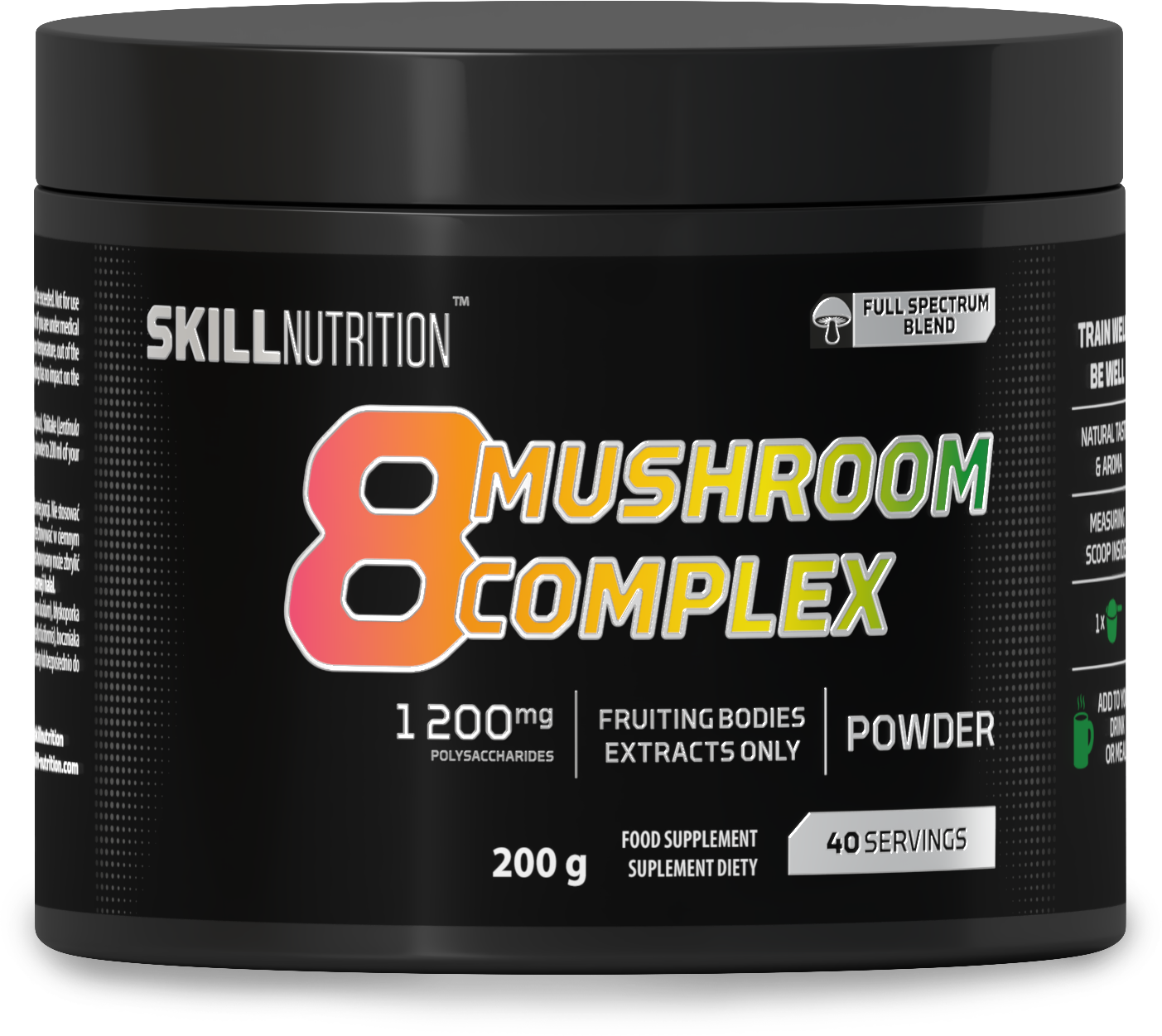 Skill Nutrition 8 Mushroom Complex 200g- Lillys Pharmacy and Health Store