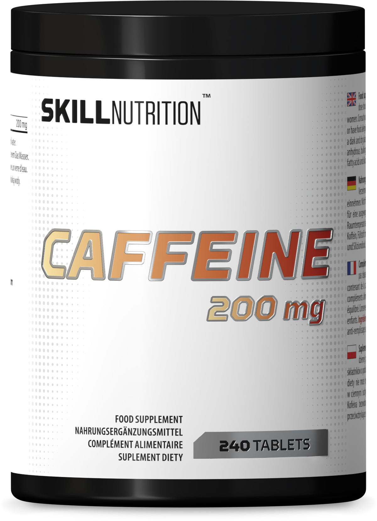 Skill Nutrition Caffeine, 200mg 240 tabs- Lillys Pharmacy and Health Store