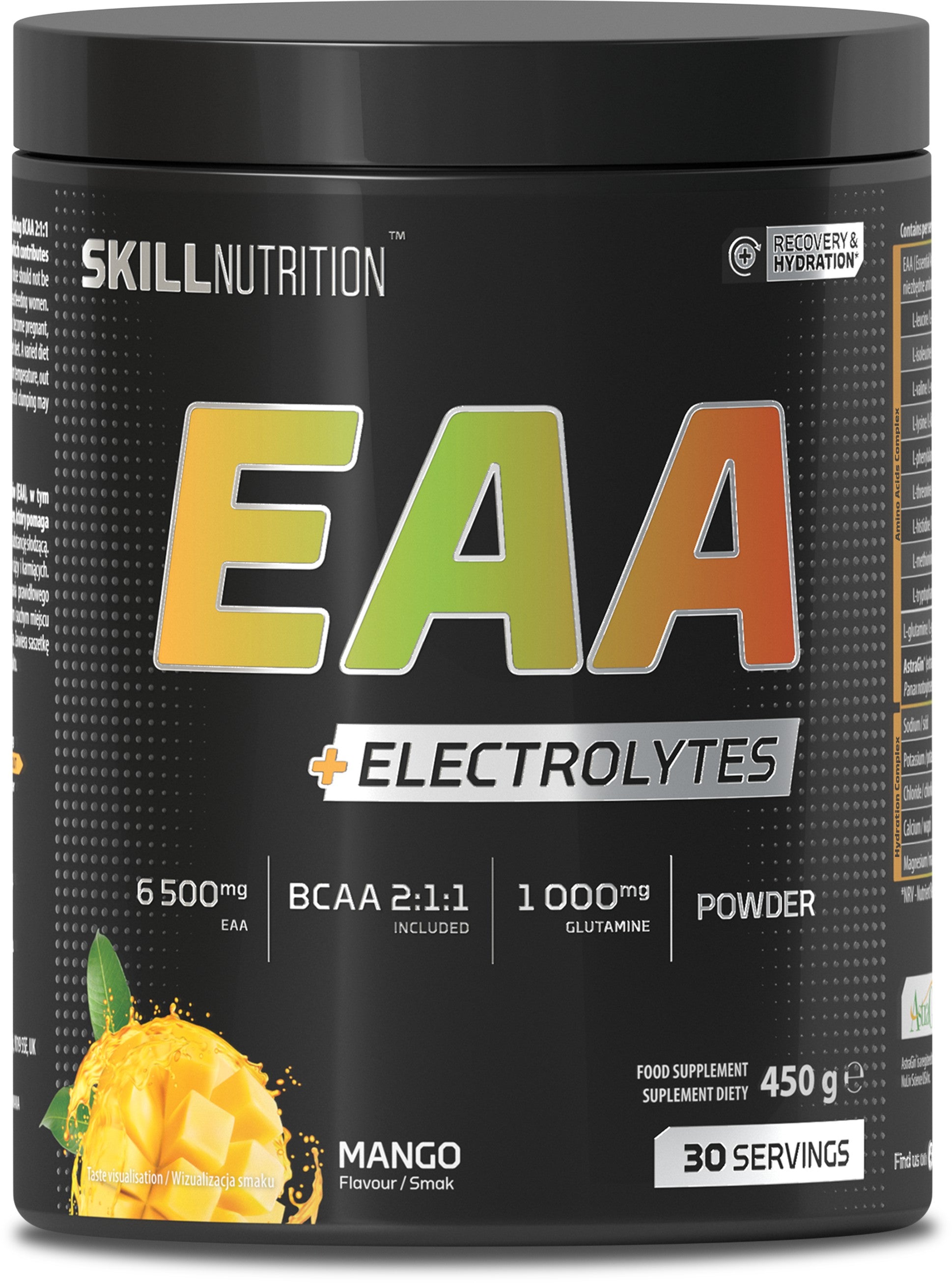 Skill Nutrition EAA + Electrolytes, Mango 450g- Lillys Pharmacy and Health Store