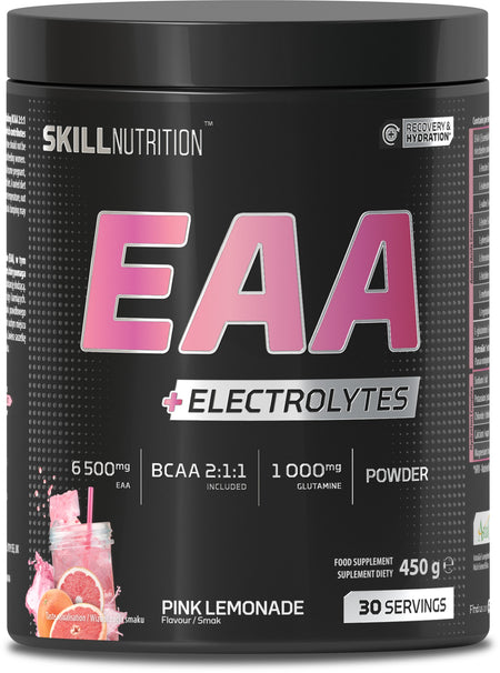 Skill Nutrition EAA + Electrolytes, Pink Lemonade 450g- Lillys Pharmacy and Health Store