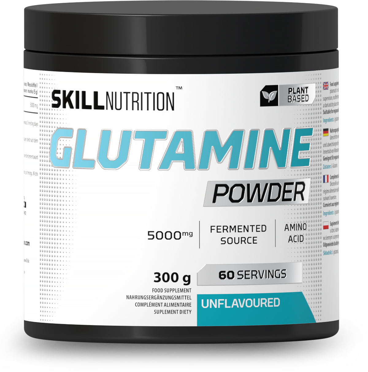 Skill Nutrition Glutamine Powder, Unflavoured 300g- Lillys Pharmacy and Health Store