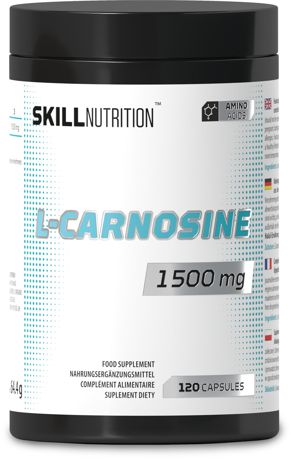 Skill Nutrition L - Carnosine, 1500mg - 120 vegan caps