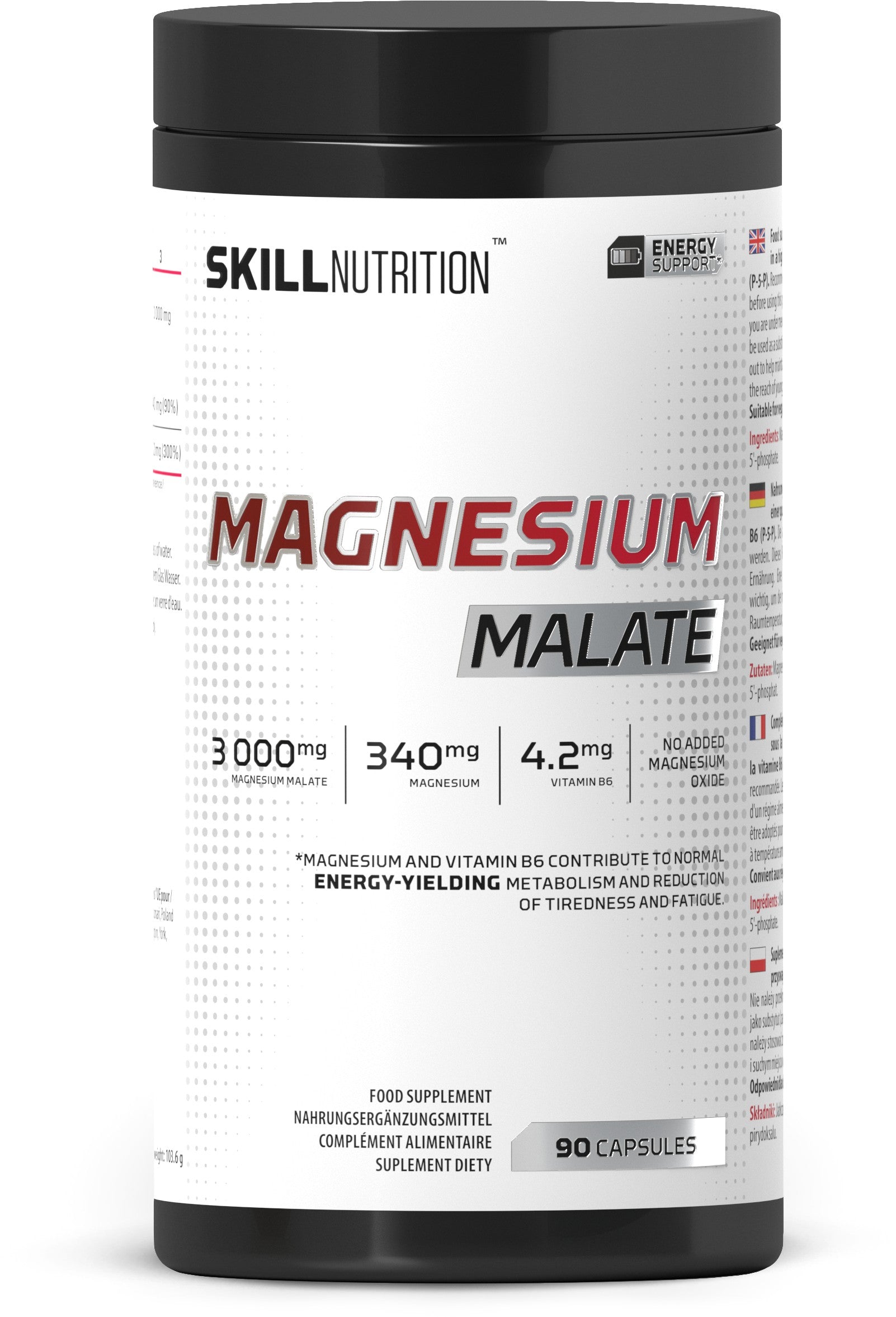 Skill Nutrition Magnesium Malate 90 caps- Lillys Pharmacy and Health Store