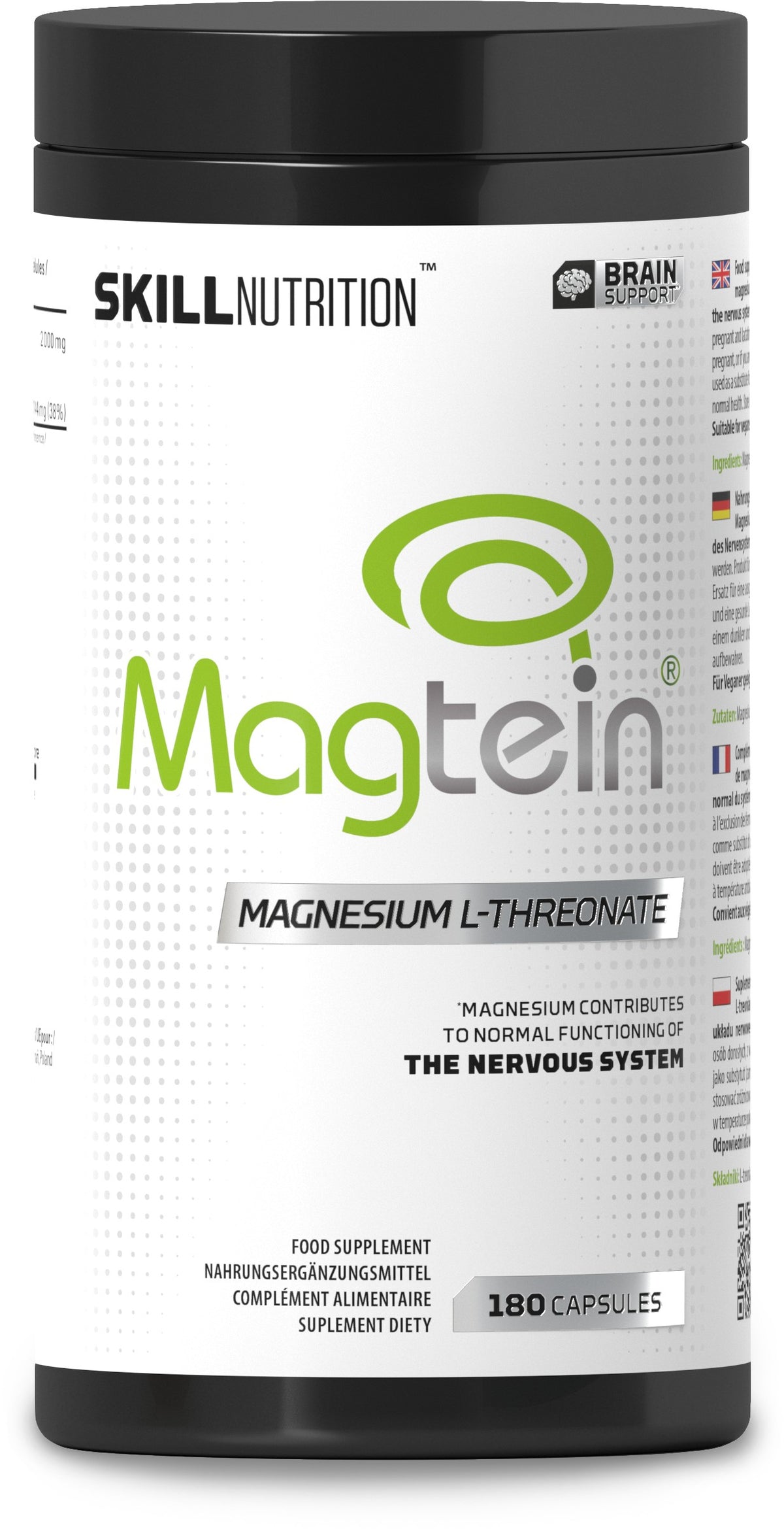Skill Nutrition Magtein, Magnesium LThreonate 180 caps- Lillys Pharmacy and Health Store