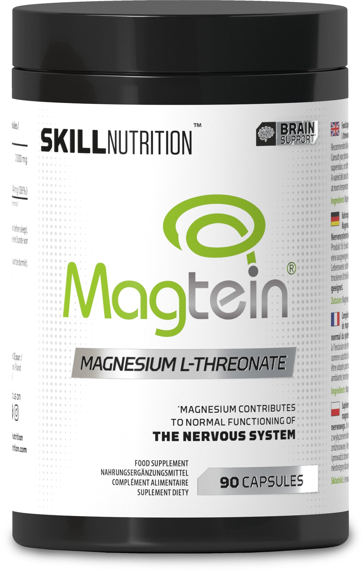 Skill Nutrition Magtein, Magnesium LThreonate 90 caps- Lillys Pharmacy and Health Store