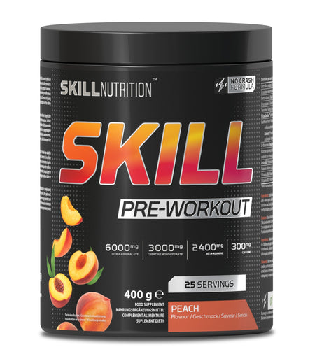 Skill Nutrition Skill PreWorkout, Peach 400g- Lillys Pharmacy and Health Store