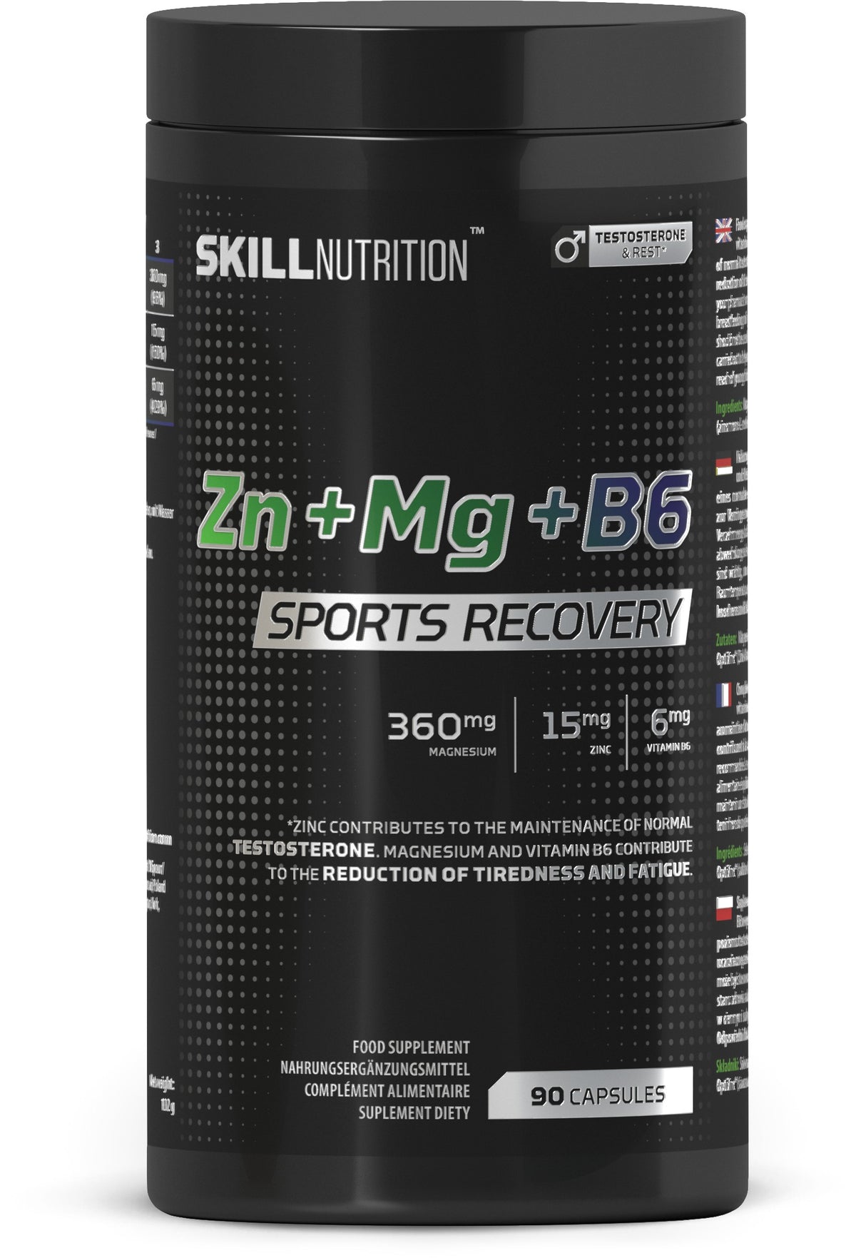 Skill Nutrition Zn + Mg + B6, Sports Recovery 90 caps- Lillys Pharmacy and Health Store