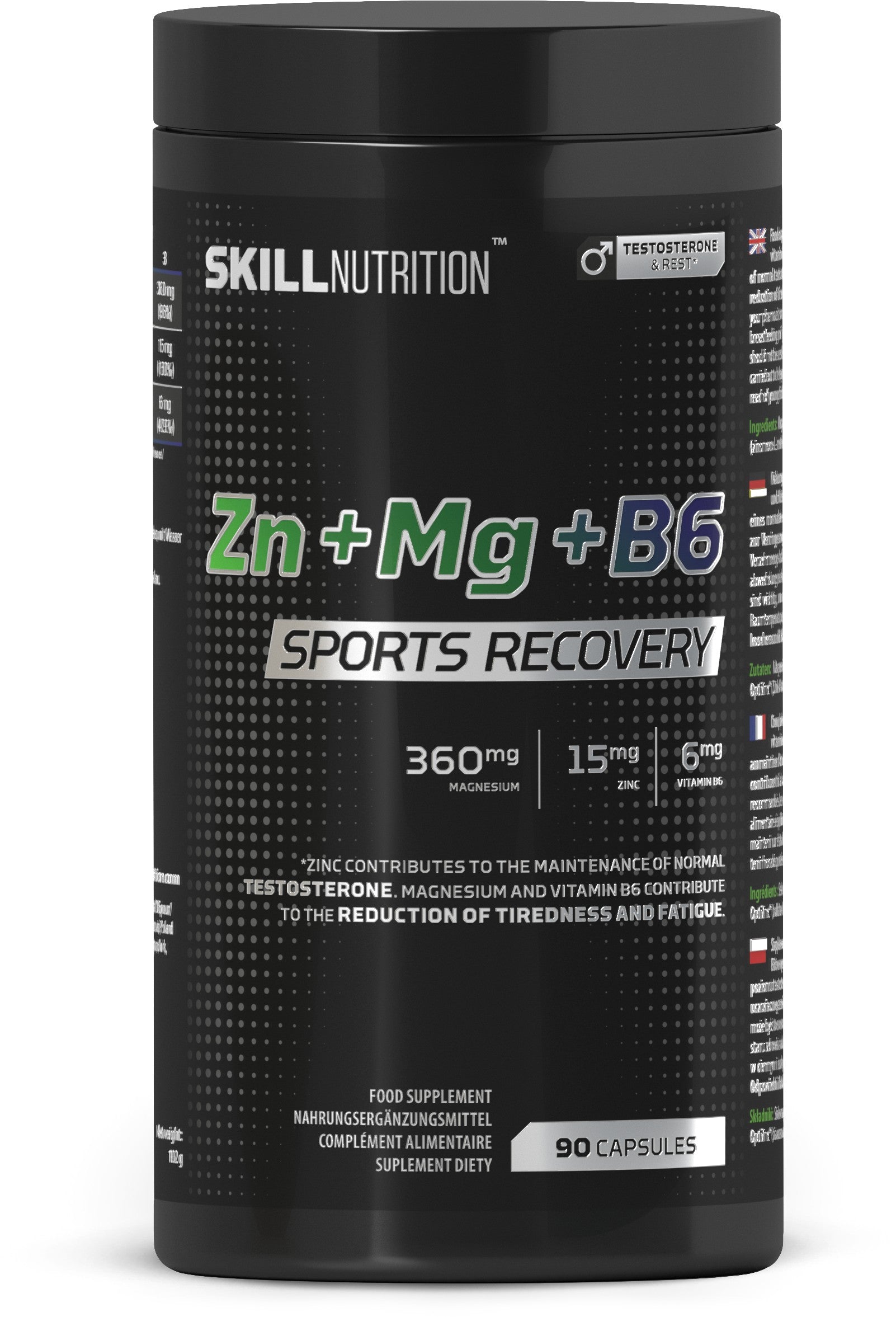 Skill Nutrition Zn + Mg + B6, Sports Recovery 90 caps- Lillys Pharmacy and Health Store