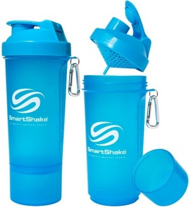 SmartShake Slim Series, Neon Blue - 500 ml