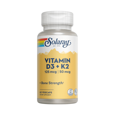 Solaray Vitamin D3 & K2 60Caps- Lillys Pharmacy and Health Store