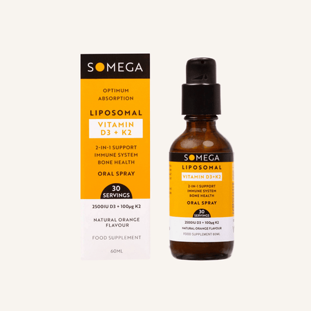 Somega Liposomal Vitamin D3 + K2 Oral Spray 60ml- Lillys Pharmacy and Health Store
