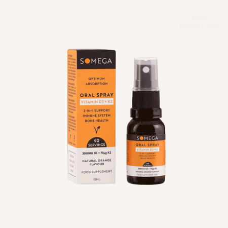 Somega Vitamin D3 + K2 Oral Spray 15ml- Lillys Pharmacy and Health Store
