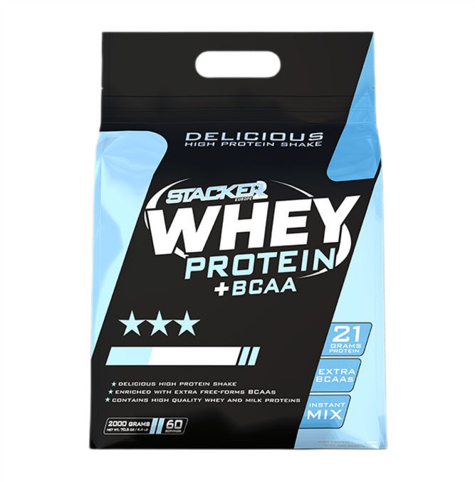 Stacker2 Europe Whey Protein + BCAA, Chocolate - 2000g - Lilly's Pharmacy