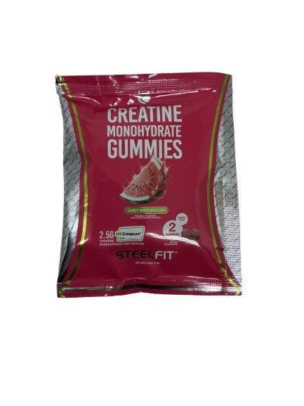 SteelFit Creatine Monohydrate Gummies, Juicy Watermelon - 2 gummies (1 serving)