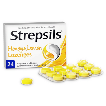 Strepsils Honey & Lemon Lozenges 24- Lillys Pharmacy and Health Store