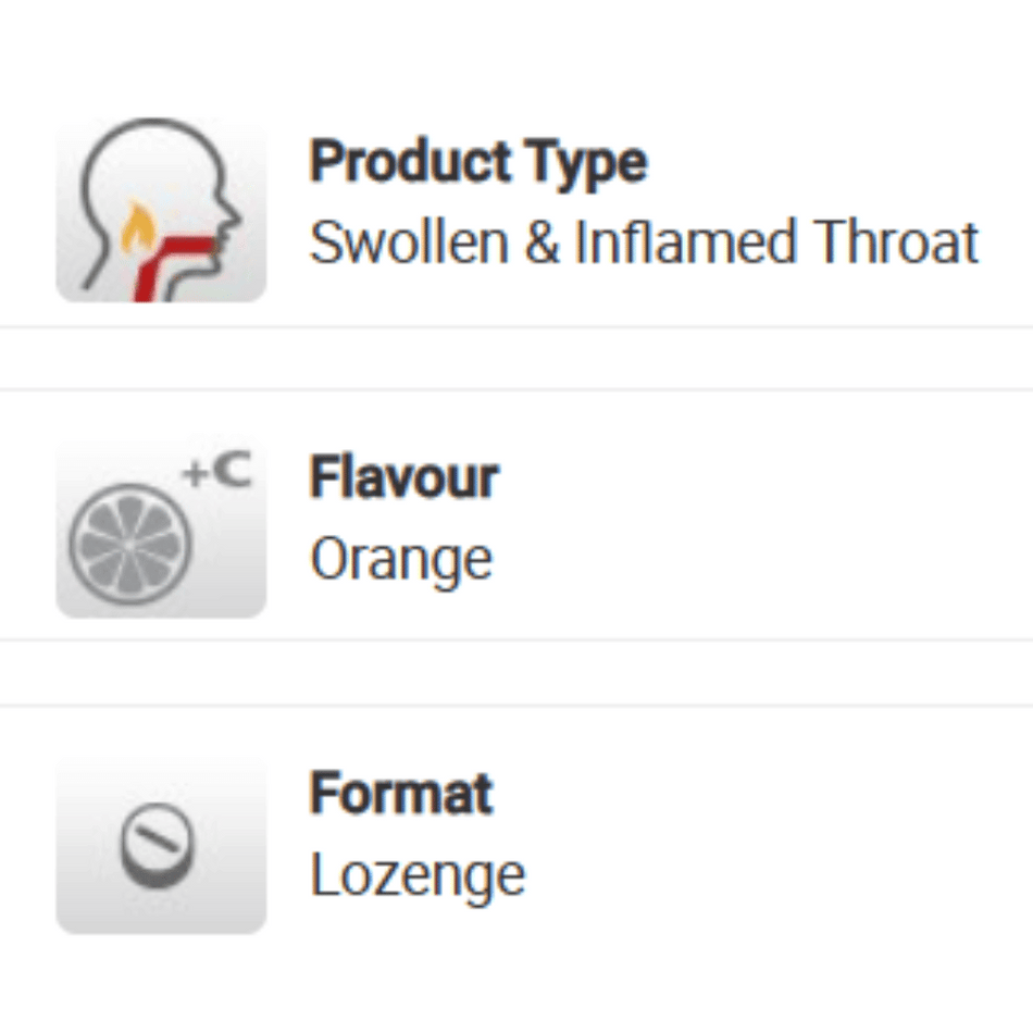 Strepsils Intensive Orange Sugar Free Lozenges /16- Lillys Pharmacy and Health Store