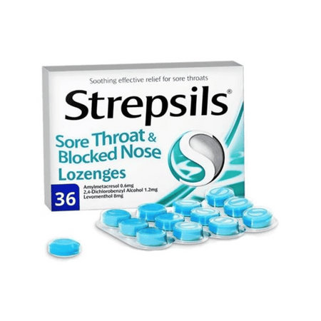 Strepsils Sore Throat Blocked Nose 36's- Lillys Pharmacy and Health Store