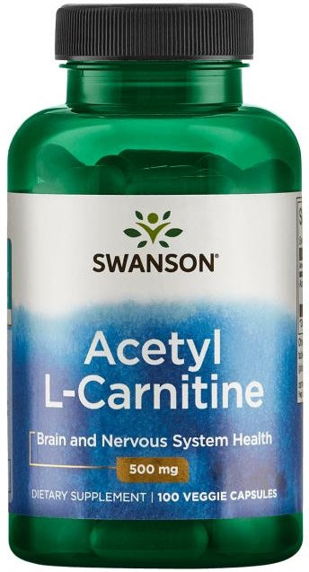 Swanson Acetyl L-Carnitine, 500mg - 100 Vcaps - Lilly's Pharmacy
