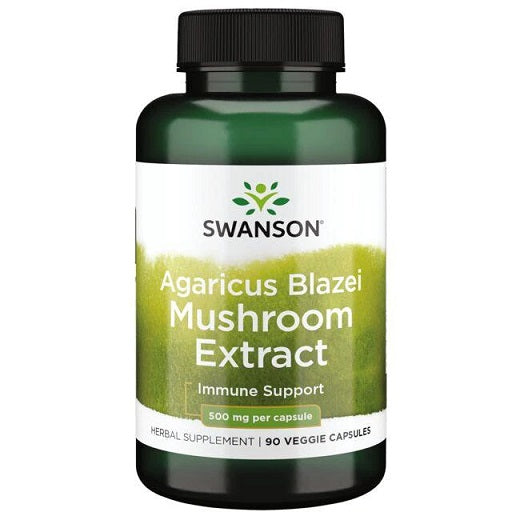 Swanson Agaricus Blazei Mushroom Extract, 500mg - 90 Vcaps - Lilly's Pharmacy